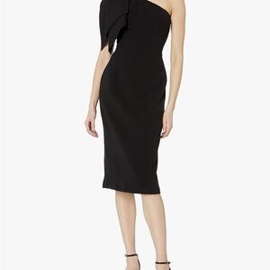 Dress the Population Black One-Shoulder Dress
